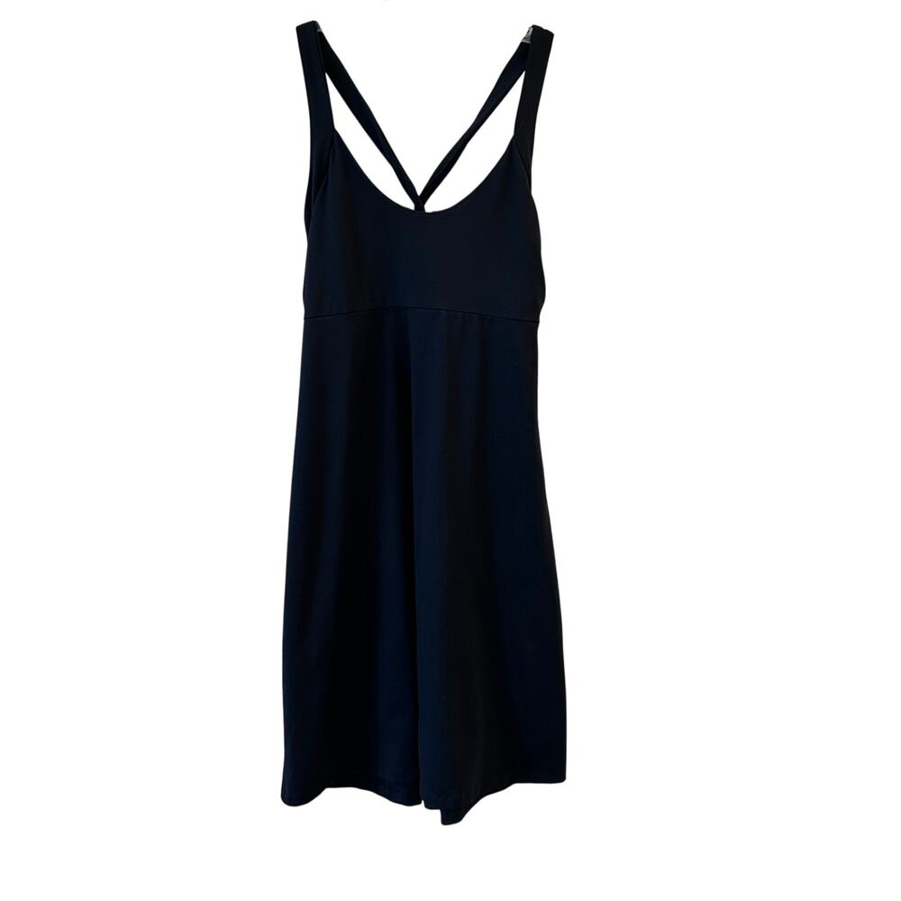 Patagonia Morning Glory Dress Women’s Large Black Cross Back Shelf Bra 20522